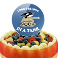 thumbnail image 5 of Acrylic I Don't Belong in a Tank Orca Whale Funny Humor Cake Topper Party Decoration for Wedding Anniversary Birthday Graduation, 5 of 7