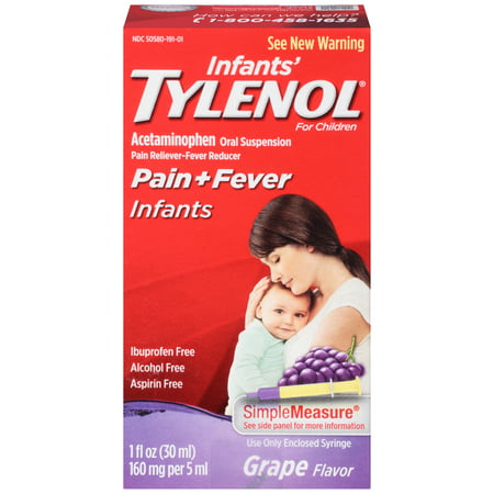 Tylenol suspension orale de nourrissons, de raisin, 1 oz