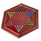 thumbnail image 2 of Juego de mesa de damas chinas AMEROUS de madera de 34,5 cm con 60 canicas, 2 of 7