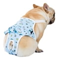 thumbnail image 1 of Flmtop Chien Couche Confortable Réglable Bande Réutilisable Chiot Période Sanitaire Pantalons pour les Chiens Femelles, 1 of 11