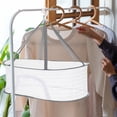 thumbnail image 5 of Unique Bargains Folded Mesh Clothes Hanging Dryer, 3-Tier Sweater Drying Rack, Dark Green, 5 of 5