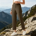 thumbnail image 2 of Edvintorg Womens Cargo Pants with Pockets High Waisted Hiking Trouser Outdoor Casual Athletic Pant Clothes Women Brown S-2XL, 2 of 8