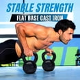 thumbnail image 3 of Yes4All 60 lbs Kettlebell Heavy Cast Iron Solid Smooth Handle Weights for Women/Men, Strength Training Equipment, 3 of 7