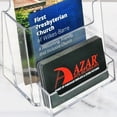 thumbnail image 5 of Trifold Brochure Holder w/ Business Card Pocket. Inside Dimension: 4.125"W, 5 of 5