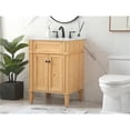 thumbnail image 2 of 24 inch single bathroom vanity in natural wood, 2 of 8