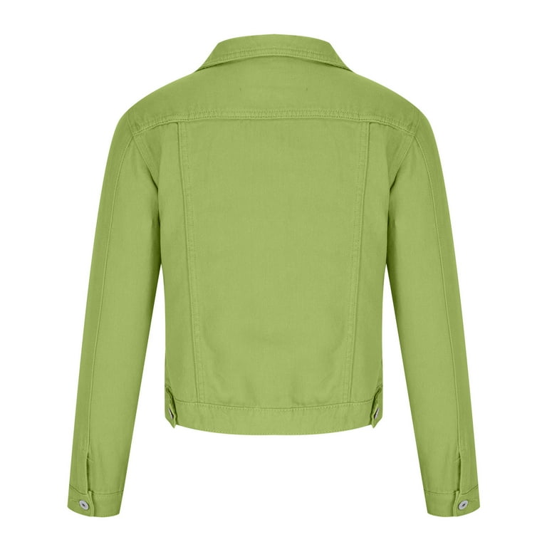 Light green jean jacket discount