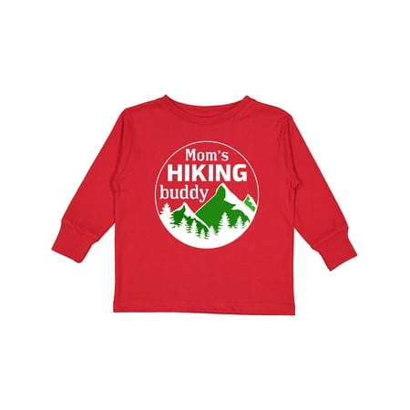 

Inktastic Mom s Hiking Buddy Mountains and Trees Gift Toddler Boy or Toddler Girl Long Sleeve T-Shirt