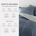 thumbnail image 4 of Comfort Canopy - Queen Stone / Light Gray Bedding Bundle, Reversible Microfiber Comforter and Patterned Sheet Set, 4 of 13
