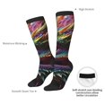 thumbnail image 4 of Fotbe Colorful Dragon Head Profile Calcetas Divertidas Estampadas para Hombre y Mujer, Calcetas de Algodón hasta la Rodilla para Caminar, Correr, Enfermería y Embarazo, 4 of 6