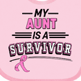 thumbnail image 4 of Inktastic My Aunt is a Survivor Breast Cancer Awareness Boys or Girls Baby Bib, 4 of 4