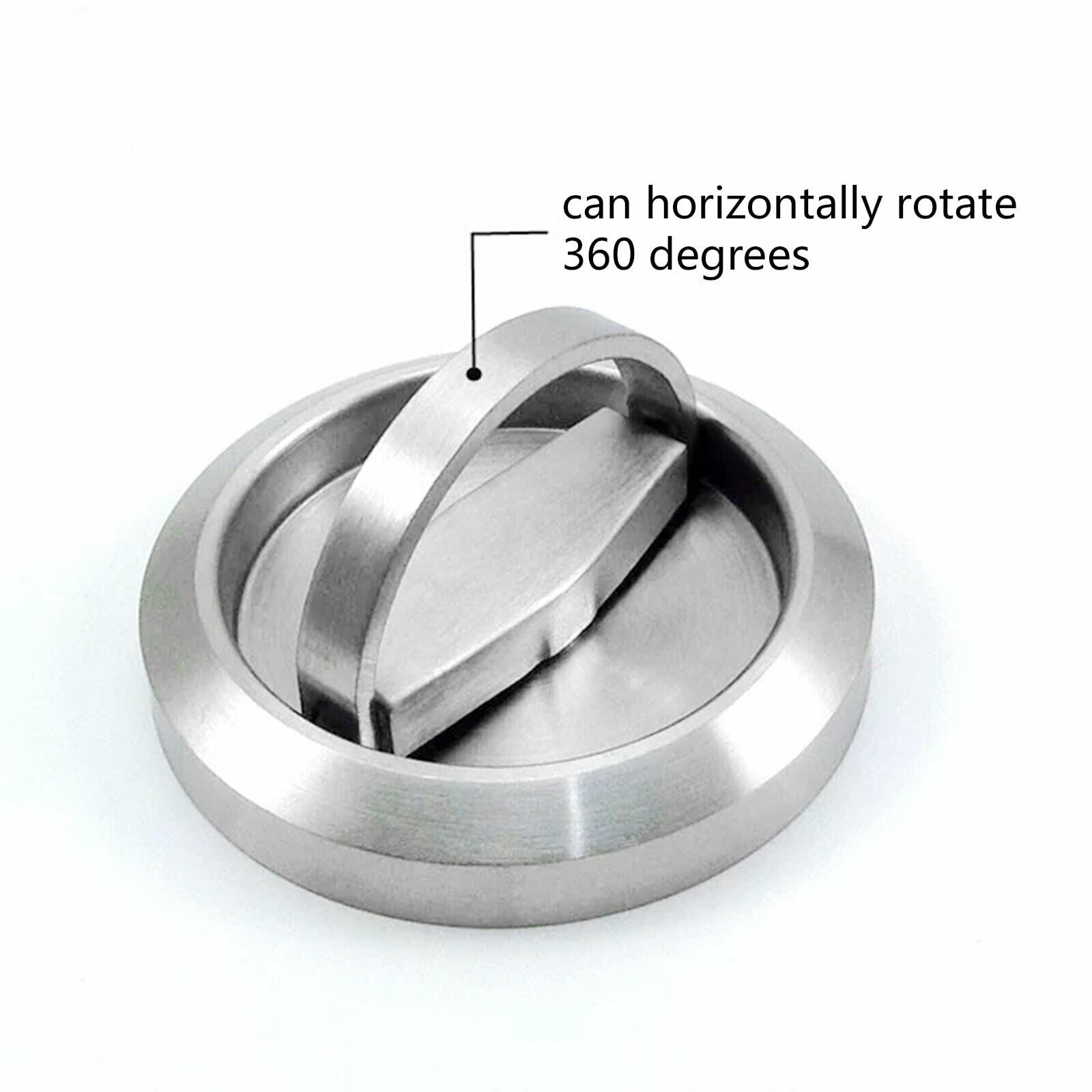 Fichiouy Double Side Pull Ring Lock Bedroom Door Lock