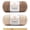 (Light Khaki+Milk Tea Brown), variant on 2 Pack T-Shirt Yarn for Beginner Crochet Bags/Basket/Coaster, 400g/144yds High Elastic Thick Polyester Fabric (Orange)