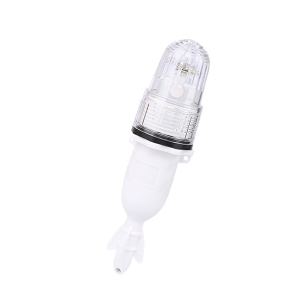 Greeniant Luz LED para atraer peces bajo el agua, encendido/apagado automático, lámpara de señuelo nocturno impermeable, aparejos de pesca operados por Pescar Blanco Greeniant OD023407-04B