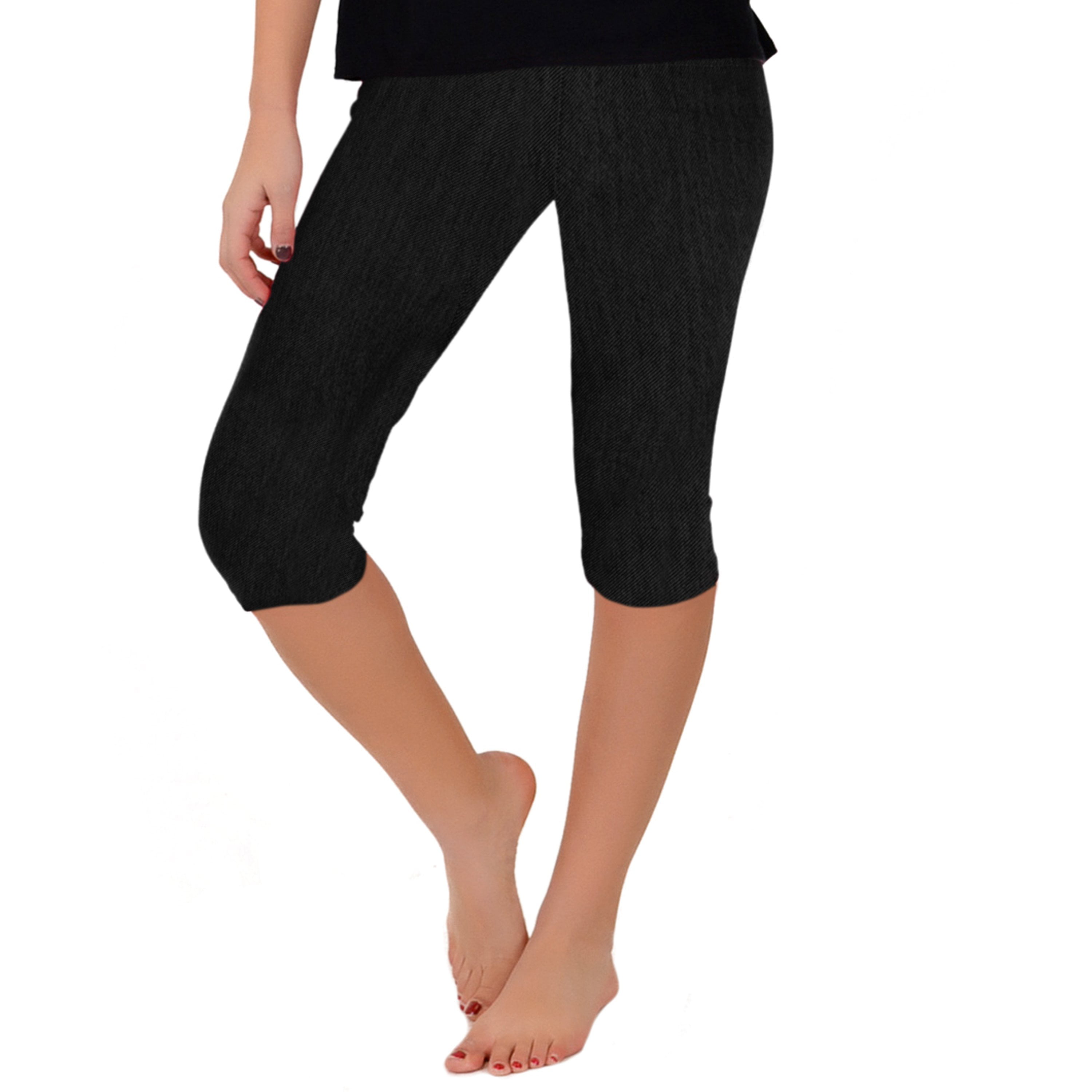 Oh So Soft Women's Plus Size Knee Length Leggings|Poly Spandex|Made in The USA 