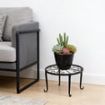 thumbnail image 6 of Plants Stand, Flower Pot Rack, Floor Potted Shelf, Single Tier Wrought Iron Plants Holder for Home Indoor Outdoor Potted Flower Display Decoration, 6 of 6