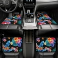 thumbnail image 7 of Pofeuu Tropical Palm Leaves Print Car Foot Mat Set of 4 Pieces - All-Weather Full Set Floor Mats for Cars Trucks SUVs, 7 of 7
