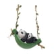 thumbnail image 2 of Estatua de jardín de animales de swing, linda figura, manualidades regalo divertido, adorno de resina de dibujos animados, escultura colgante para Estatua de panda, 2 of 8