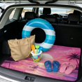 thumbnail image 2 of KUIFORTI Pink Coconut Tree Trunk Liners for Cars 29" x 39" Polyester Anti-Scratch Cargo Mat Rear Trunk Line Durable Easy to Clean Interior Accessories for Daily Travel, 2 of 7