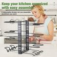 8 Tiers Pots and Pans Organizer for Kitchen Organization & Storage