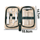 thumbnail image 2 of Kit de herramientas profesionales para el cuidado de cutículas y uñas de acero inoxidable para estuche de viaje, 2 of 5