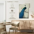 thumbnail image 5 of Elephant Stock Peacock Blue I Wall Art - Vertical Canvas Wall Art - Lobby Wall Decor - Animal Canvas - Blue And Green Decor By Tim O'toole - 8" x 12", 5 of 8