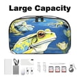 thumbnail image 3 of Frog Hard Drive Cases Cable Organizer Small Travel Electronic Organizer Charger Case Organizer Oxford Fabric Waterproof Storage Bag for Protecting Electronic Gadgets - 5.9x9.44x3.14 in, 3 of 6