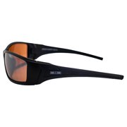 Epoch Eyewear Liberator Golf Sport Sunglasses 2 Pair Black Frame w/Smoke Lens & Amber Lens
