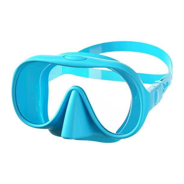 Máscara de buceo de buceo Suceo de buceo Equipo de máscara templado de la lente de vidrio Adultos Máscara de buceo de snorkel para deportes acuáticos Azul