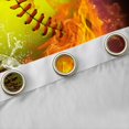 thumbnail image 4 of Homewish Boys Ball Game Black Out Curtains,Tennis Sport Theme Curtains Pack of 2 (42x63 Each),Yellow Orange Black Bedroom Curtains For Boys Kids,Breathable Home Decor, 4 of 6