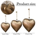 thumbnail image 4 of Home Decor Vintage Metal Heart Wall Art -Metal Heart-shaped Decorative With Hanging Rope, Durable Rustic Farmhouses Decor |Aged Brass Metal for Valentine's Day Gifts, 1Pc, 3 Sizes(Bronze,4.7x4.7"), 4 of 4