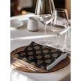 thumbnail image 6 of Black Brown Pumpkins Fall Cloth Napkins Set of 8 Reusable Dinner Napkins, Thanksgiving Botanical Modern Art Cocktail Napkin Washable Table Napkins for Wedding/Holiday Party/Baby Shower 20"x20", 6 of 7