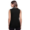 thumbnail image 2 of Devon & Jones Ladies' Sleeveless Polo 2XL Black/White, 2 of 3