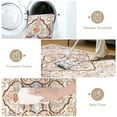 thumbnail image 5 of MeyJey 6'x9' Boho Area Rug for Living Room, Non-Slip Machine Washable Vintage Oriental Distressed Floor Carpet for Bedroom Dining Kitchen Nursery, Cream/Orange, 5 of 13
