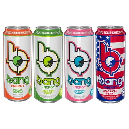 Bang Energy Drink Zero Sugar 300mg Caffeine Performance-Focused Energy Blend 12-Can Variety Pack