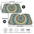 thumbnail image 3 of Balery Round Mandala1 Windshield Sun Shade, Car Front Window Sunshade Cover ,Automotive Interior Portected Blocks Uv Rays For Car Pickup Truck Suv Accessories- Medium, 3 of 7