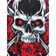 thumbnail image 4 of Talla grande Halloween Rose Skull Imprimir tee Rosegal Mangas largas de talla grande, 4 of 5