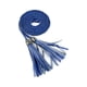 thumbnail image 1 of Cinturones delgados trenzados con flecos para mujeres Inspire Chic, azul real, 132 cm/52 pulgadas, 1 of 7