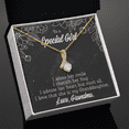 thumbnail image 3 of To My Granddaughter Grandma Adores You Alluring Ribbon Necklace Message Card, 3 of 20