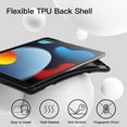 thumbnail image 3 of JETech Case for iPad 10.2 Inch 2021/2020/2019 (9th/8th/7th) Model with Pencil Holder, Slim Tablet Cover with Soft TPU Back, Auto Wake/Sleep (Black), 3 of 8