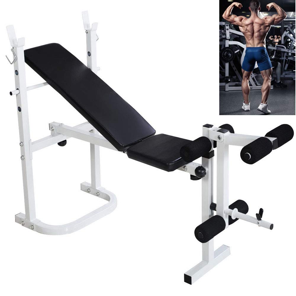 Folding Fitness Weight Bench Adjustable Lifting Flat Incline Workout