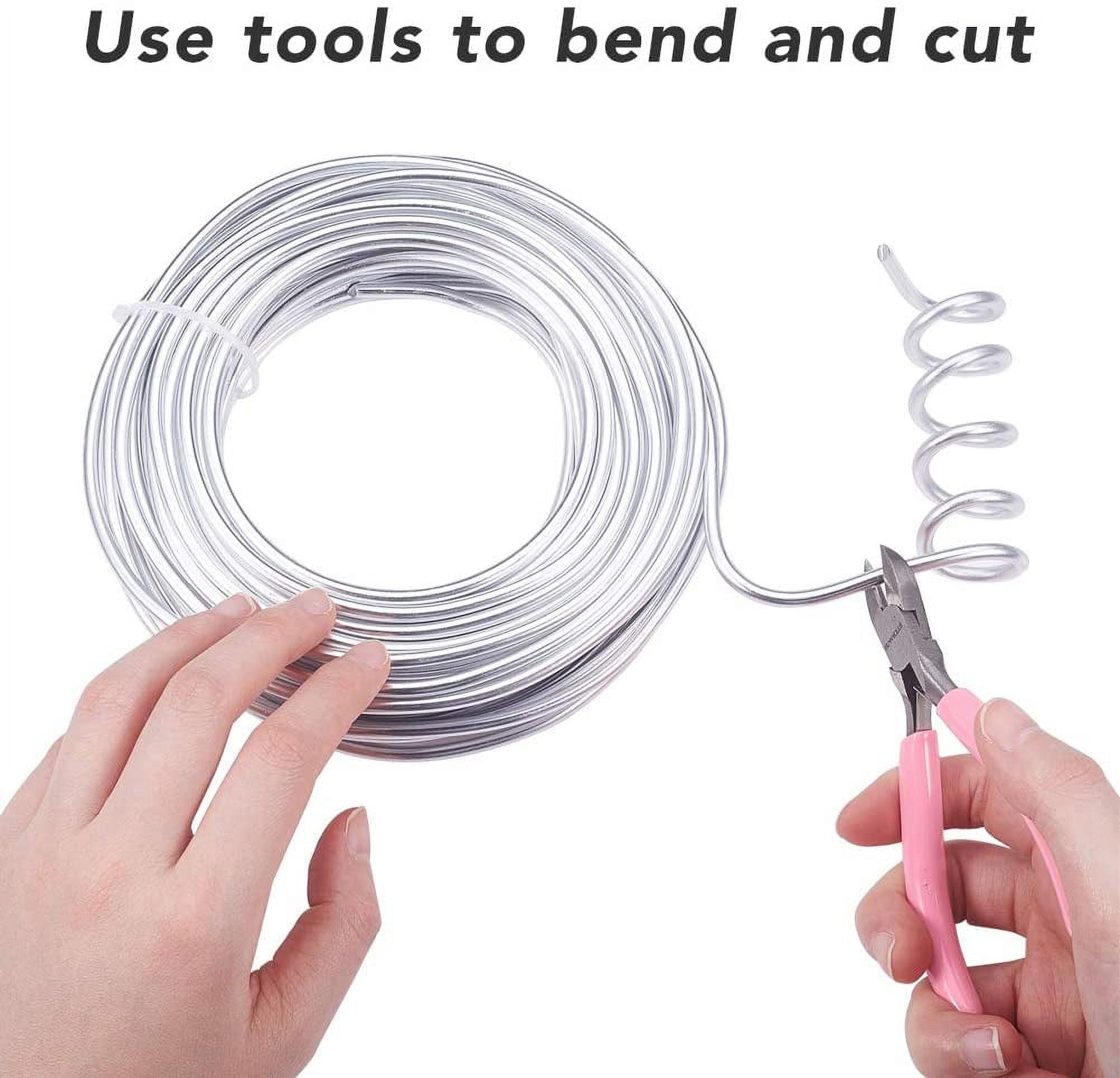 52Feet 6 Gauge Silver Aluminum Wire Bendable Metal Sculpting Wire for Bonsai Trees Floral Skeleton Making Home Decors and Other Arts Crafts Making