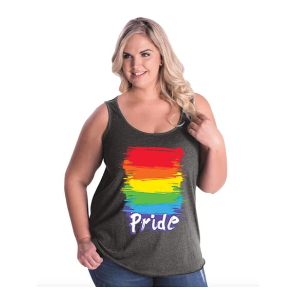 Women's Plus Size Tank Top - Rainbow Pride