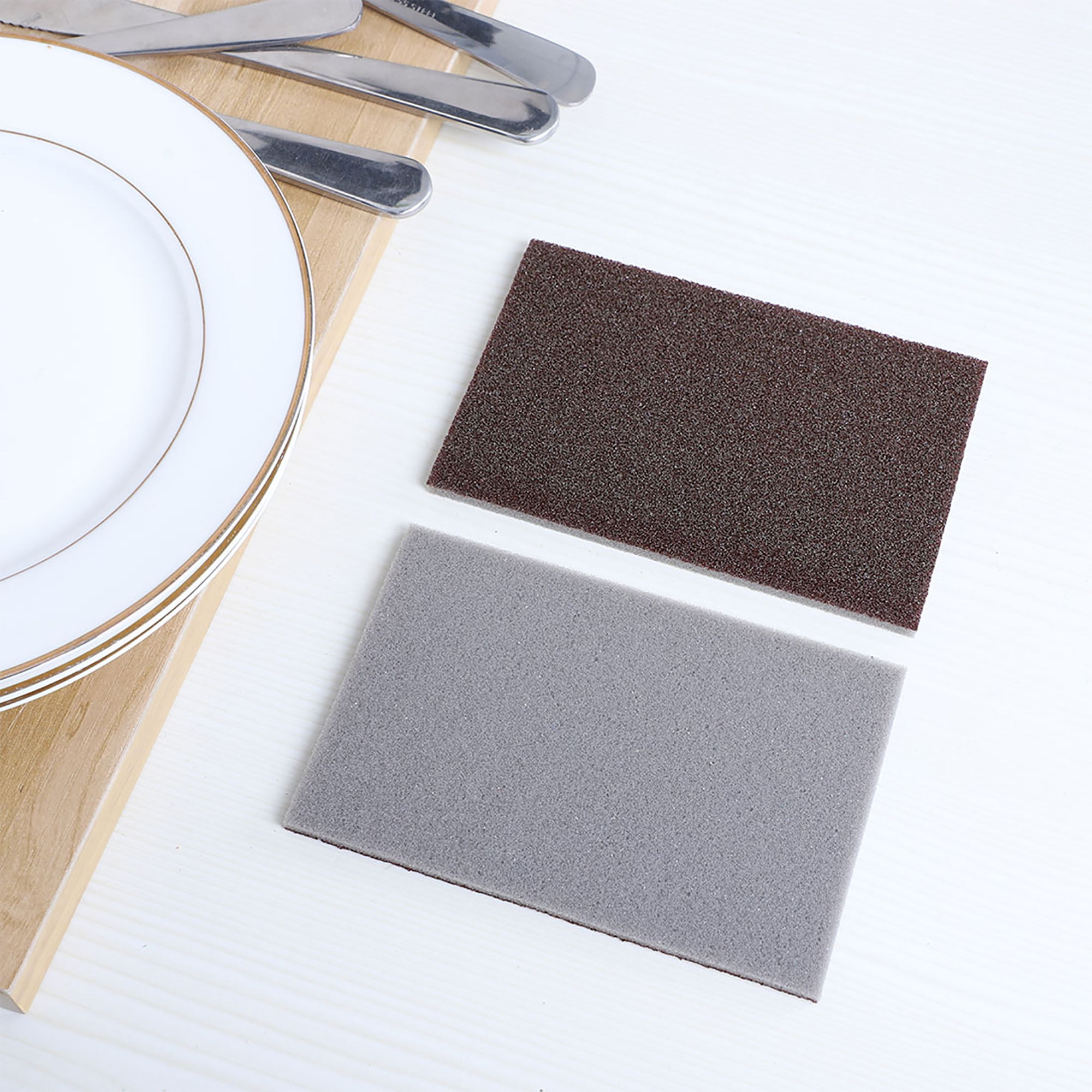 10pcs Scouring Pad NonScratch Scouring Sponge Scrub Pads 5.3"x3.5
