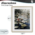 thumbnail image 4 of Stupell Industries Cottage Lily Wonder Pond Birch Framed Print Under Glass, 13 x 16, by Franklyn Gregory, 4 of 8