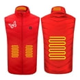 thumbnail image 5 of Odeerbi Lightweight Heated Vest with 4 Heating Zones for Men Women Winter Warm USB Rechargeable Heated Jacket Butterfly Print Plus Size Heating Windproof Coat Red without Power Bank, 5 of 8
