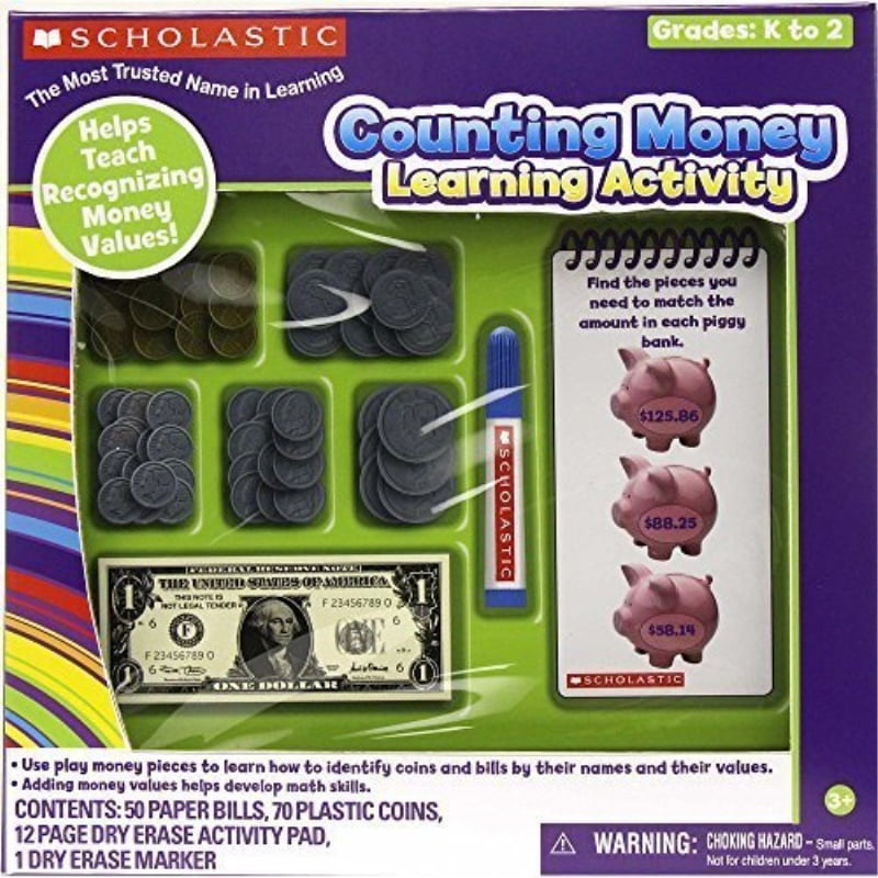 Scholastic Dry Erase Learning Pad - Counting Money by Tara Toys