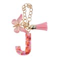 thumbnail image 1 of Ofertas Únicas 1 Pc Colgante de Letra J con Lentejuelas en Forma de Corazón y Borlas de Mariposa para Taza de Agua, Metal Rosa y Resina, 1 of 5