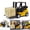 Yellow, variant on Forklift Inertia Toy Friction Powered Wheels & Manual Lifting Control - Heavy Duty Plastic Lifting Vehicle Toy for Kids & Children by Toy To Enjoy