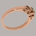thumbnail image 4 of LBG British Made Classic Solid 9k Rose Gold Natural Peridot Womens Anniversary Ring - 33 size options - Size 5.25, 4 of 6