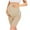 Beige, variant on SGFCWSX Women Maternity Shorts, Plus Size High Waist Comfy Breathable Solid Color Belly Supports Pregnancy Pants Black L